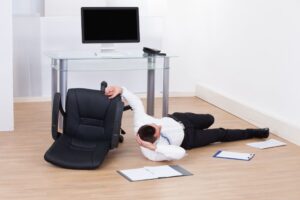 office chair accident